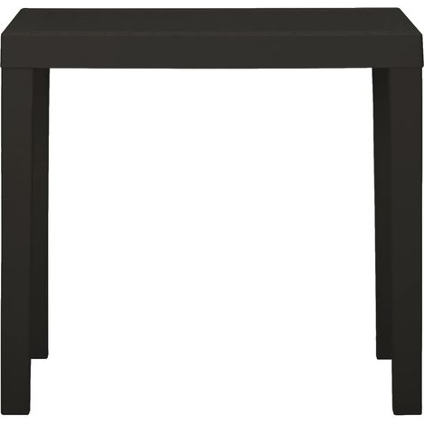 Maison Exclusive - Gartentisch Anthrazit 79x65x72 cm Kunststoff