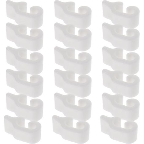Cabilock 80 Clips en plastique blanc pour la connexion et (1/5)