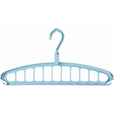 Cintre Multifonctionnel - 11 Crochets - Pour Rangement Vertical Ou Horizontal - En Plastique Renforcé - 1 Pièce