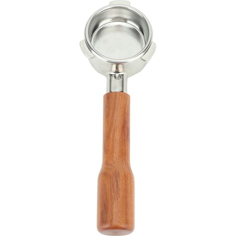 54-mm-Siebträger ohne Boden, 3-armiger Griff, aus Massivholz und Edelstahl, passend für Broil Serie 8, Typ C1, Redwood (1/5)