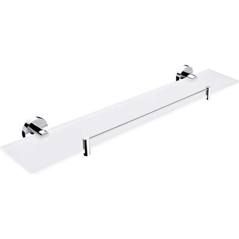 Nimco Unix - Ablagefläche, Länge 60 cm, mattiertes Glas/Chrom UN 13091BX-60-26