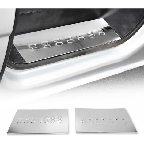 Couverture de Seuil de porte pour Renault Master Opel Movano 1997-2010 inox 2x (1/5)