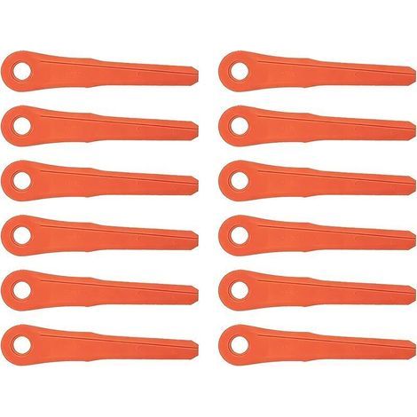 12 Pièces Lames pour STIHL 6-2, 28-2, 7-3 Têtes de Coupe, Couteaux de Rechange pour STIHL FS38 FSA60 FSA86 Débroussailleuse Couteau Lame Coupe Accessoires (1/5)