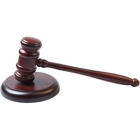 Mazo de subasta, Mazo de madera multifuncional, Mazo para sala de audiencias, Incluye mazo y base, abogados, casas de subastas, empresas, Marrón (1/5)