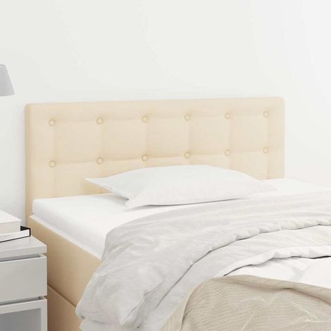 vidaXL Cabecero de tela color crema 80x5x78/88 cm (1/5)