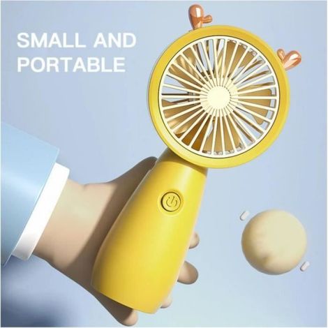1 Ventilateur USB, Portable, Bureau, Étudiant, 250mAh, 1.5W (1/4)