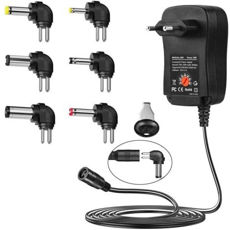 Adaptateur secteur 30W Chargeur multifonction à tension réglable 3V-12V (1/4)