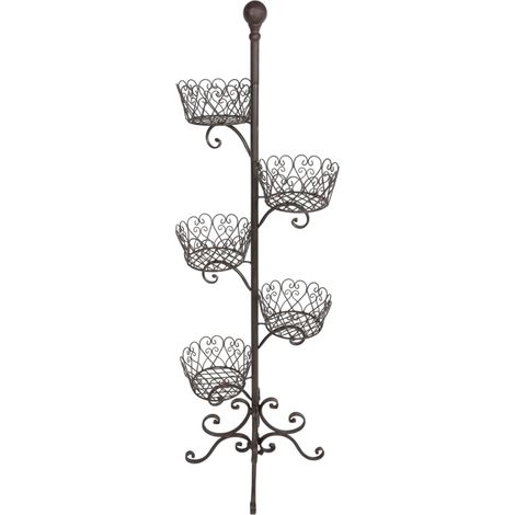 Metallener Blumenständer für 5 Töpfe (1/5)