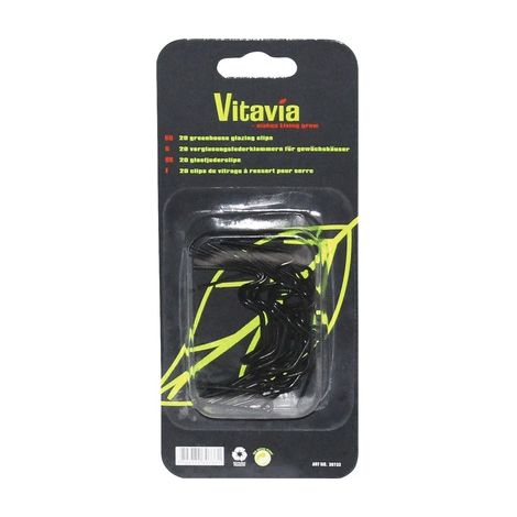 Vitavia Glasfederklammern für Vitavia Gewächshäuser, schwarz, 20 Stück (1/5)
