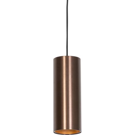 Design Hängelampe Dunkelbronze GU10 50mm - Tubo