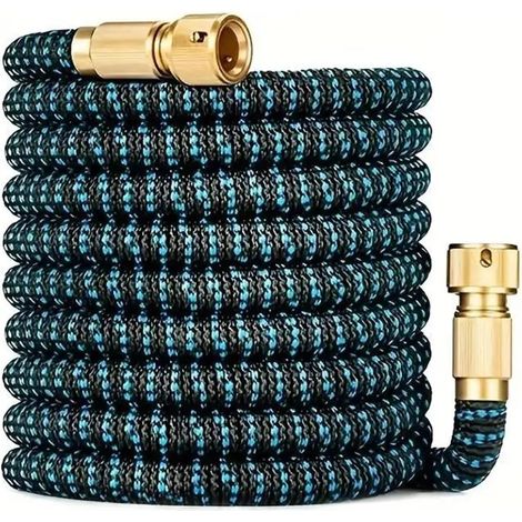 Tuyau rétractable 1 pièce, tuyau extensible de 1/2 pouce de diamètre pour nettoyeur haute pression de voiture (50 pieds) (1/2)