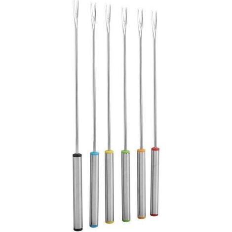 Furnoor Four à fondue Four Fourches, 6pcs / Set En Acier Inoxydable Fromage Au Chocolat Dessert Dessert Fondue Four Fourches (1/4)