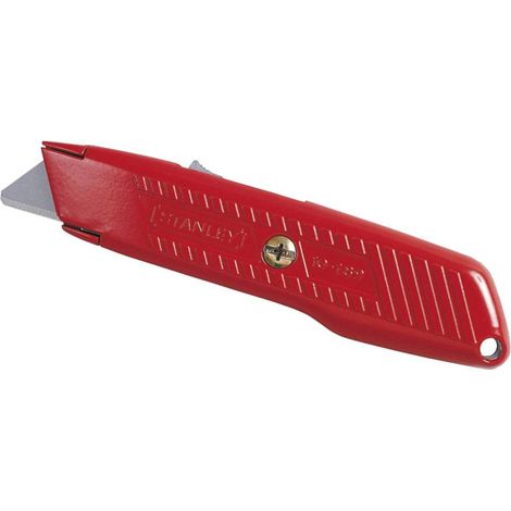 Stanley Messer 99E Safety Knife with 155mm High-Performance Blade and Automatic Blade Extension