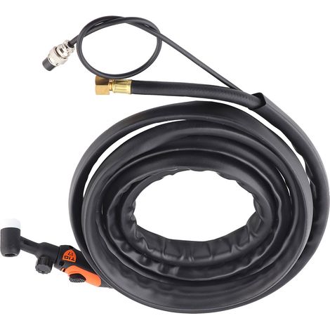 TIG-17 Lichtbogenschweißbrenner-Set mit flexiblem Kopf, M16x1,5 Luftanschluss, 4 Meter Kabel und Schweißzubehör (1/5)