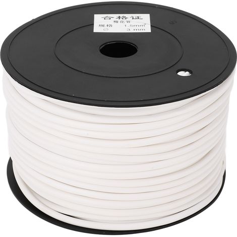 Protège-câble en forme de pétale, tube de protection blanc 70 m, diamètre 3 mm, section 1,5 mm², maintien serré intérieur pour câbles imprimables. (1/5)