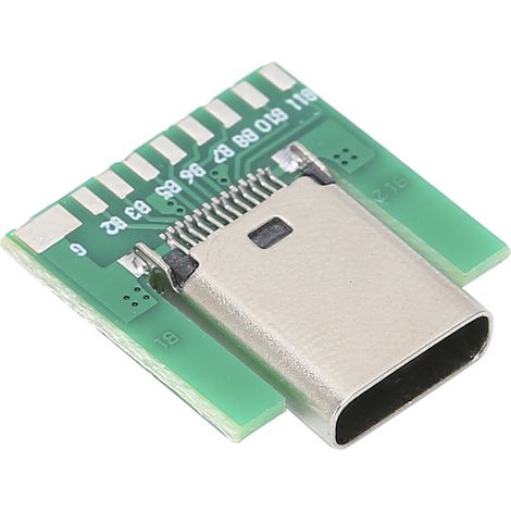 Conector de reparación para bricolaje, adaptador de cable USB 3.1 Tipo C hembra de montaje en superficie, 18 pines.