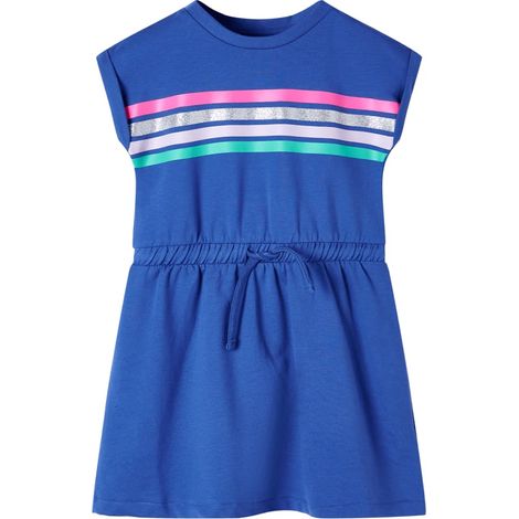 Teenpull – Kinderkleid mit Kordelzug Kobaltblau 104 (1/5)
