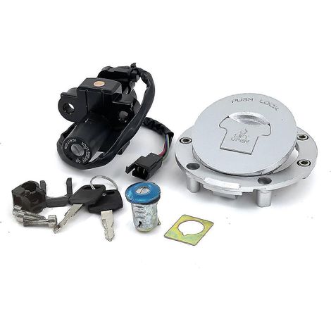Clé de verrouillage du contacteur d'allumage, du bouchon de réservoir d'essence et du couvercle de réservoir pour Honda CBR600, CBR600 F2, F3 (1991-1998), CBR900 893 et CBR919 (1992-1999). (1/4)