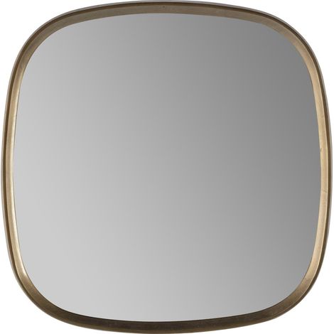 Miroir élégant doré design chic - Or satiné épuré et moderne (1/2)