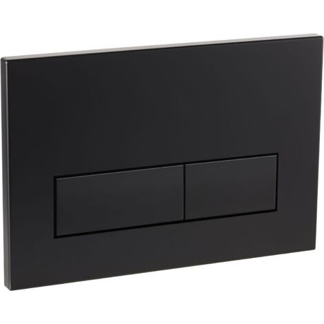 Plaque de libération Empyreal avec jeu de levier de rinçage et cadre de montage, pièces de rechange compatibles avec Geberit Sigma 01, 20, 30 & UP320 & 300, 115770115 Double Flush (noir mat)