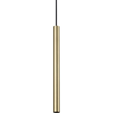 Ideal Lux ULTRATHIN Plafonnier LED rond mince de 40 cm en laiton satiné 3 000 K