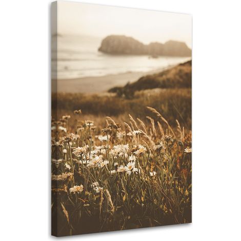 Tableau sur toile Fleurs en bord de mer 70x100 (1/5)