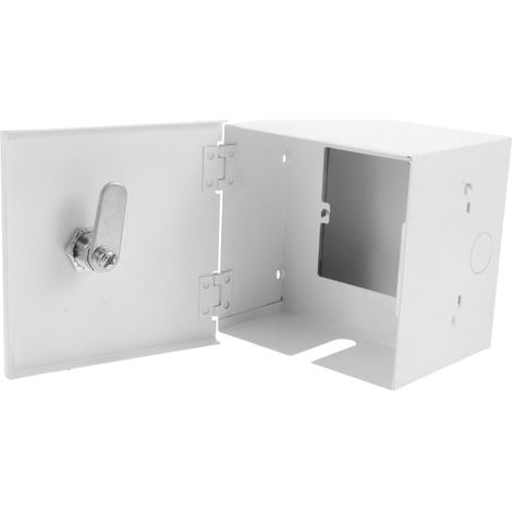 Boîtier de Protection Verrouillable pour Prise Électrique Acier Inoxydable Étanche Couvercle Sécurisé pour Interrupteur Mural Gang Protection Anti-intrusion pour Usage Intérieur (1/5)