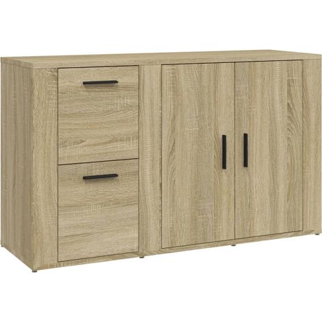 Aparador-cómoda-mueble-organizador-cocina-salón-salón-Sonoma-100x33x595cm-madera-ingeniería-marrón-020031455