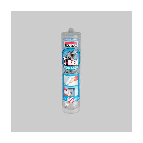 adesivo sigillante 't-rex trasparente' soudal 295 g