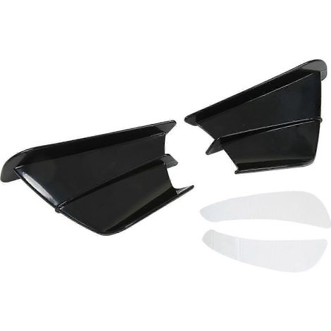 Ailerons latéraux aérodynamiques pour carénage avant de moto NINJA400 NINJA250 Z900 Z1000, noir brillant. (1/5)