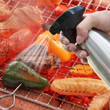 HONORNIC - Vaporisateur d'huile d'olive en acier inoxydable pour la cuisine, idéal pour les grillades et le barbecue (500 ml). (1/4)