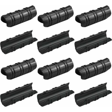 100 Pcs Serre Clips 25mm Clips Serre de Jardin Résistance aux Températures Elevées Fixation Bache Serre Durable Facile a Utiliser pour Fixation Serre Bannière Tuyau Jardin Films - Noir (1/4)