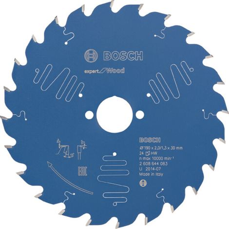 Lame de scie circulaire Bosch Expert Wood 2608644083 190x1,3x30 24Z (1/5)