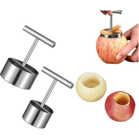 Fruit Corer Tool - Stainless Steel Separator Kitchen Tool, Remover, 304 Stainless Steel, Easy to Use, for Pears, Apples (1/4)