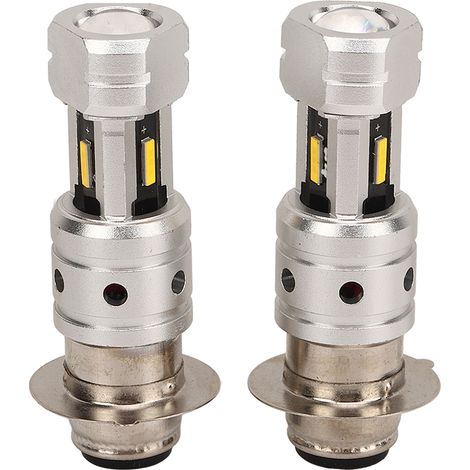 Ampoule LED moto H6 H6M P15D 100W super lumineuse, double lentille optique, feu avant jaune 3000K pour ATV UTV (1/5)