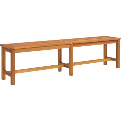 Panca da giardino mobili da giardino per esterni terrazza 180 x 35 x 45 cm in legno massello di acacia 020011277