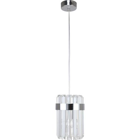 Lampada a sospensione Vetro cromata vetro E14 10W Light Prestige (1/5)