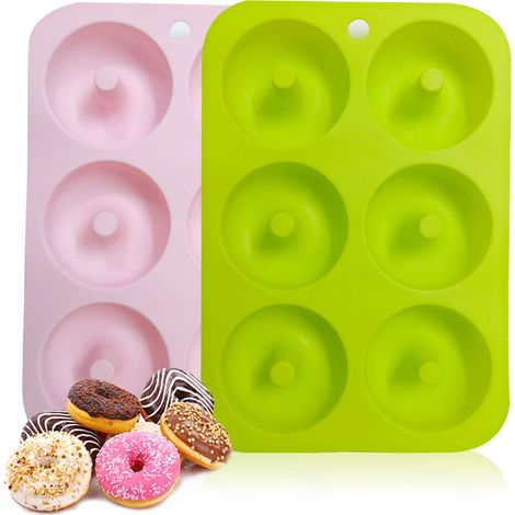 Moule à beignets en silicone antiadhésif, utilisé pour la cuisson, facile à nettoyer
