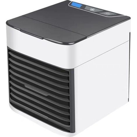 Mini climatiseur d’eau, petit ventilateur réfrigérant USB pour dortoir et bureau, humidificateur avec possibilité d’ajouter des glaçons deng