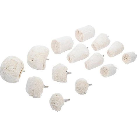 Assortiment de Têtes de Polissage 6,3 mm - 14 pcs - Accessoires pour Finition et Polissage Précis - D-Work (1/5)