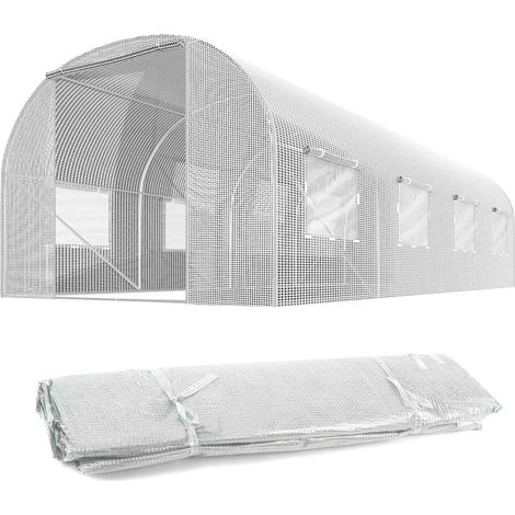 Lamina para tunel de jardin 3x45m 135m2 blanco plonos
