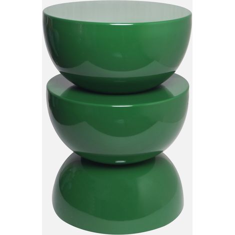 Tavolino in metallo effetto glassy, 46,5cm