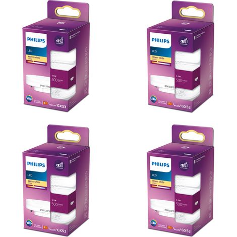 Philips Vorteilspaket GX53 Spotlampe 40 W Nicht dimmbar Warmweißes Licht - 4 Stück (1/2)
