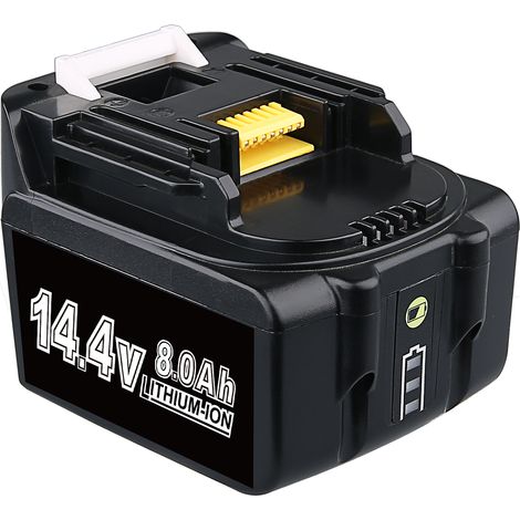 Batterie 14.4V 8000mAh BL1430 Remplacement Batterie Compatible avec BL1430B BL1440 BL1415N 194558-0 196388-5 194065-3 BL1430B (1/2)