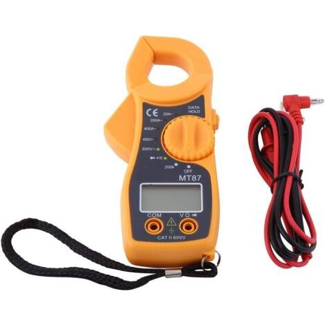 Sollbry Multimètre à Pince LCD MT87 AC 20A400A Testeur de Volts Numérique Détecteur de Tension  Ampèremètre Ohmètre (1/5)