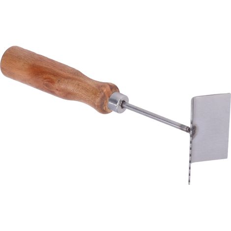 Edelstahl-Bienenstockrahmenschaufel mit Holzgriff für die professionelle Bienenstockreinigung (1/5)
