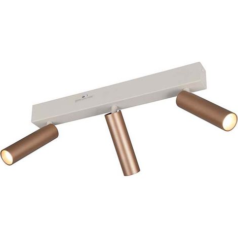 Deckenleuchte Deckenlampe Wohnzimmerlampe Metall coffee LED SMD Switch Dimmer L 44 cm (1/5)