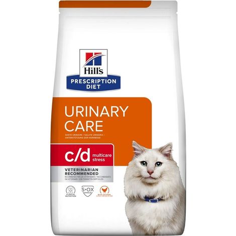 Hills Cat Prescription Diet c/d Urinary Stress Pollo - Sacco 1,5 Kg - Cibo Secco Gatti (1/2)