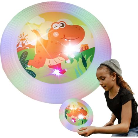 Disque volant lumineux pour enfants et adultes, jeu de disque de sport en extérieur pour enfants et animaux de compagnie.
