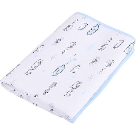 Bébé Infant Matelas à Langer Imperméable Coton Imperméable 3 couches étanche et lavable Tapis à Langer Voyage Promenade Kits de Change Dérapage Protection pour Enfant Lavable M (1/5)